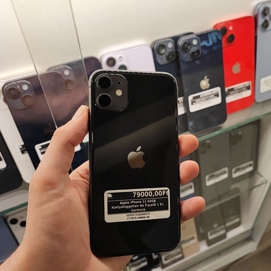 Apple iPhone 11 64GB Kártyafüggetlen No FaceID 1 Év Garancia