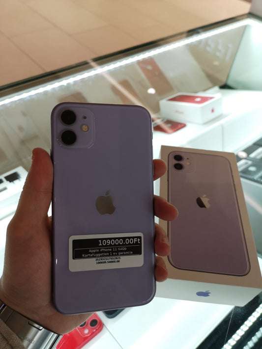 Apple iPhone 11 64Gb Kártafüggetlen 1 év garancia