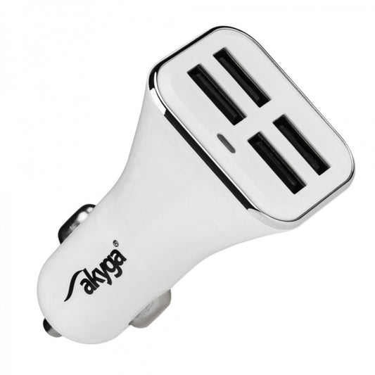 Akyga AK - CH - 09 car charger 4x USB 6,8A white 12V - LCDEAL