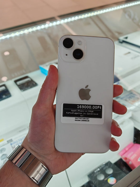Apple iPhone 14 256gb Kártyafüggetlen 1év Garanciával 84% - LCDEAL