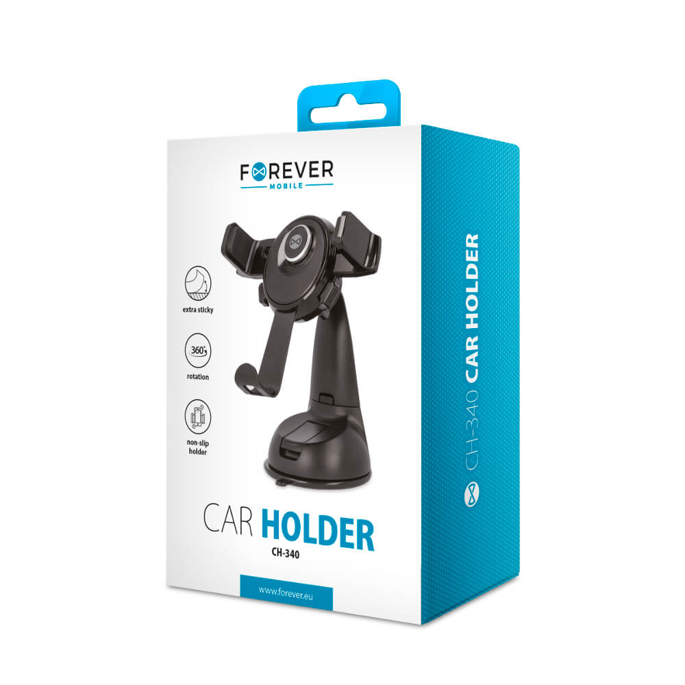 Forever car holder for windshield CH - 340 black - LCDEAL