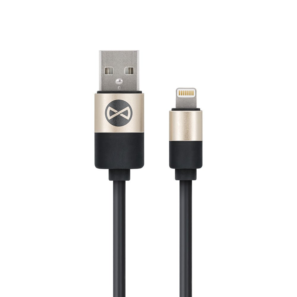 Forever Modern cable USB - Lightning 1,0 m 2A black - LCDEAL
