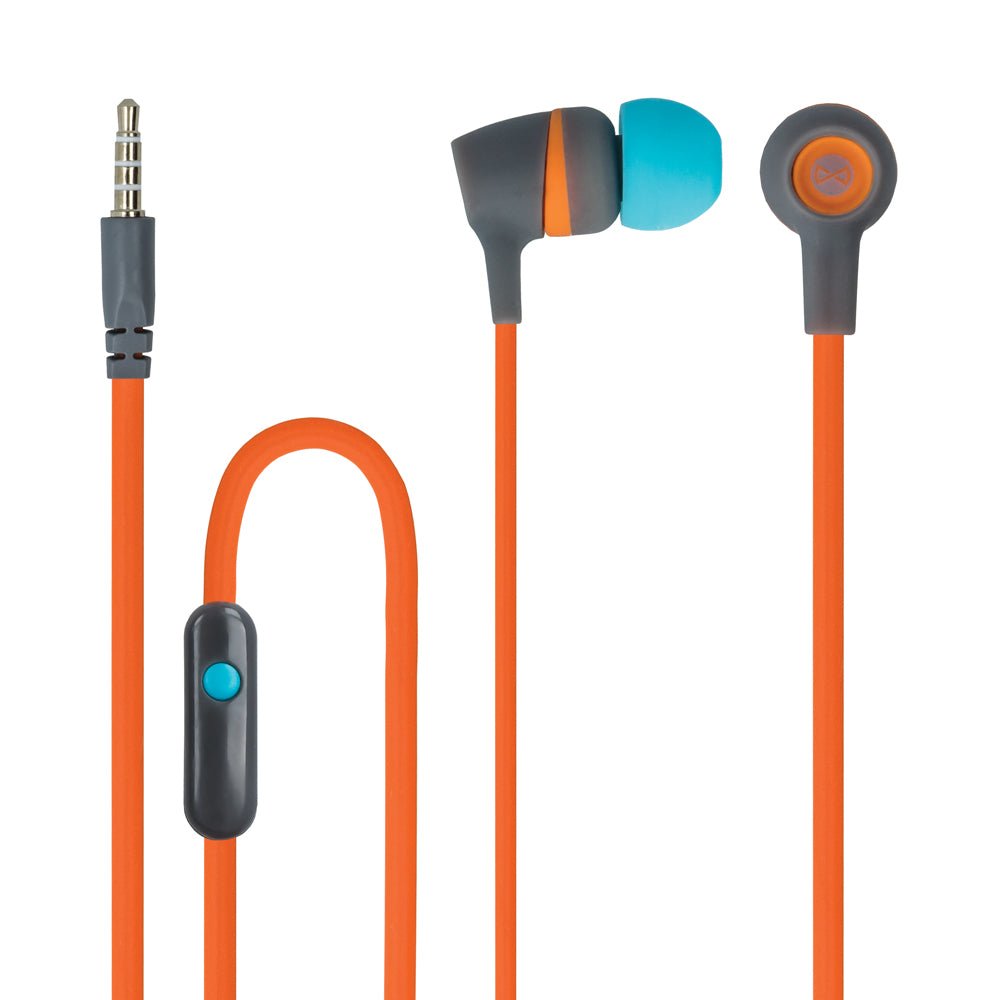 Forever wired earphones JSE - 200 jack 3,5mm orange active - LCDEAL