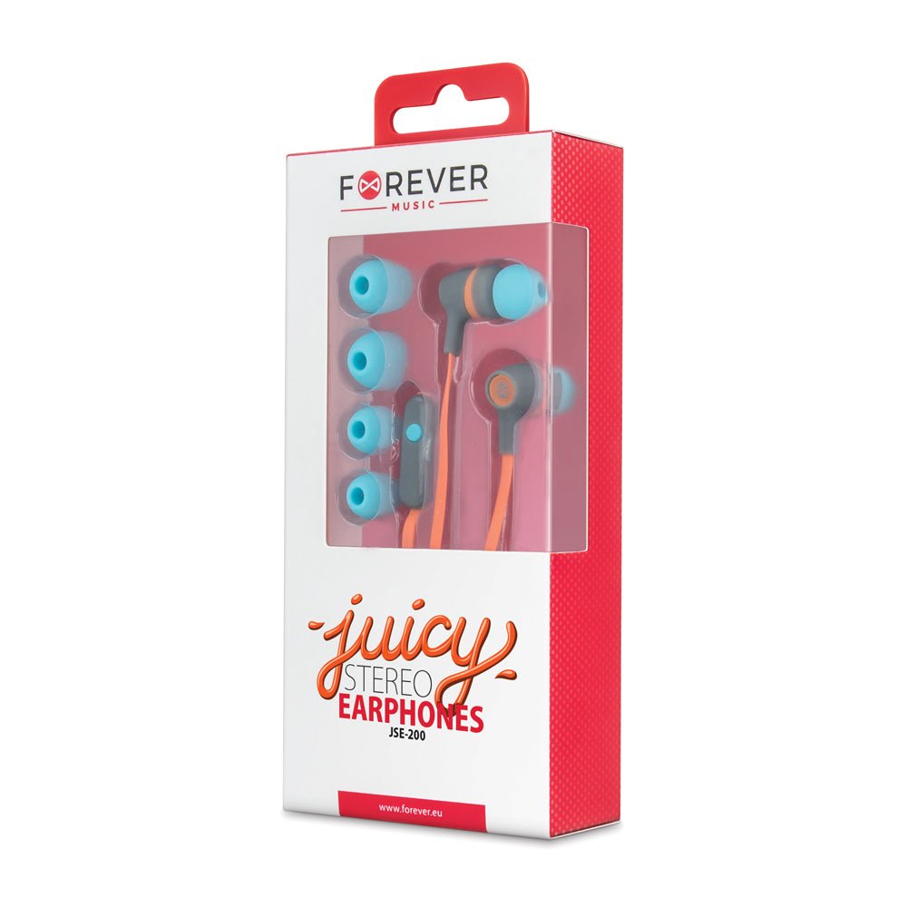 Forever wired earphones JSE - 200 jack 3,5mm orange active - LCDEAL