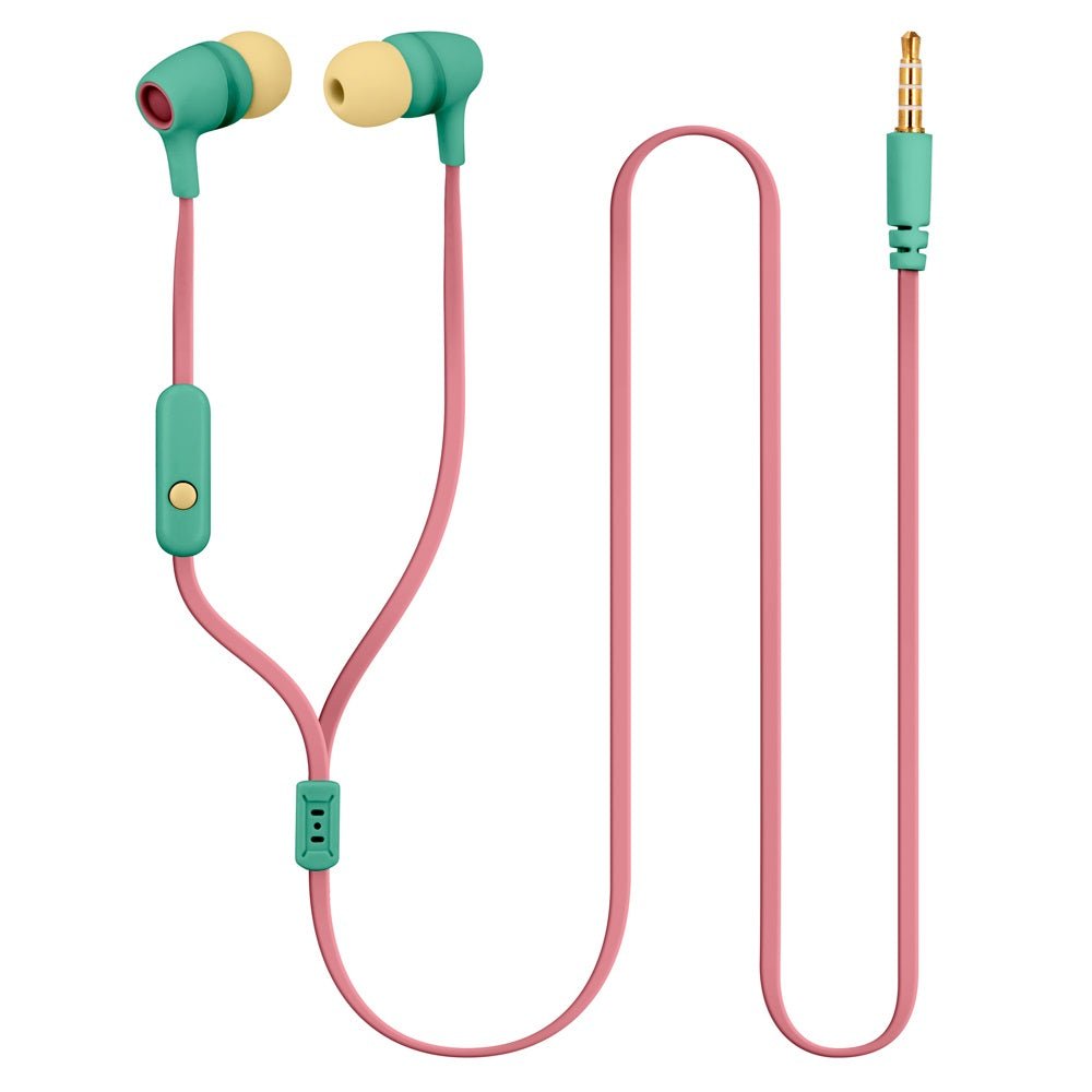 Forever wired earphones JSE - 200 jack 3,5mm pink pastel - LCDEAL