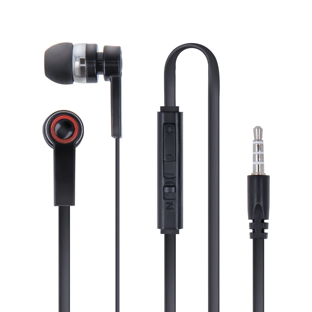 Forever wired earphones Simple jack 3,5mm black universal - LCDEAL