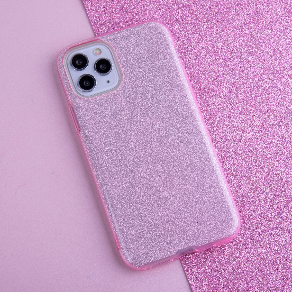 Glitter 3in1 case for iPhone 7 / 8 / SE 2020 / SE 2022 pink - LCDEAL