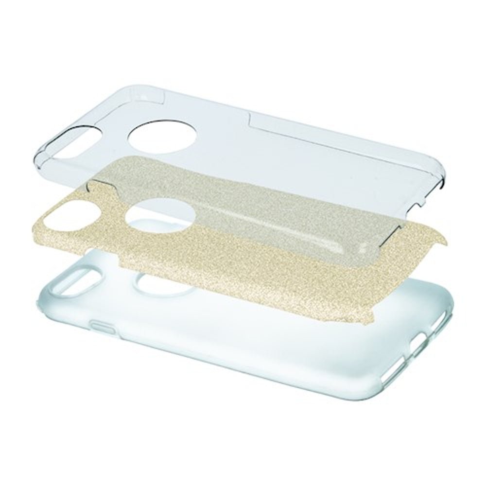 Glitter 3in1 case for iPhone XR gold - LCDEAL