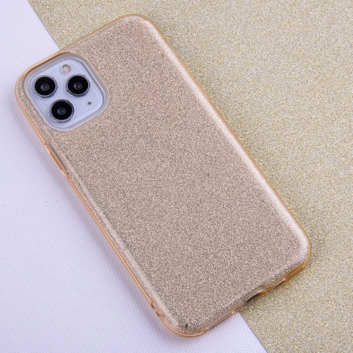 Glitter 3in1 case for iPhone XR gold - LCDEAL