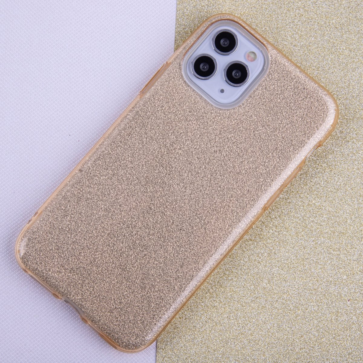 Glitter 3in1 case for iPhone XR gold - LCDEAL