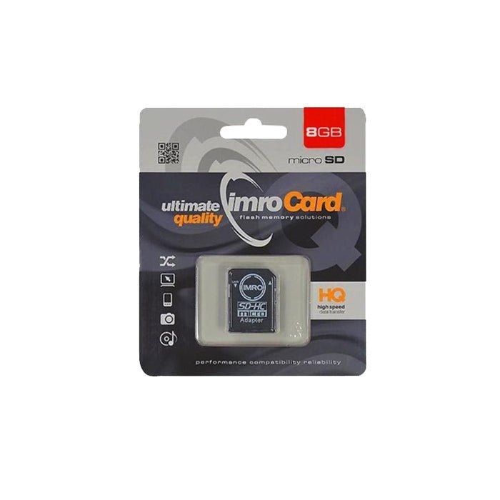 Imro memory card 8GB microSDHC cl. 10 + adapter - LCDEAL