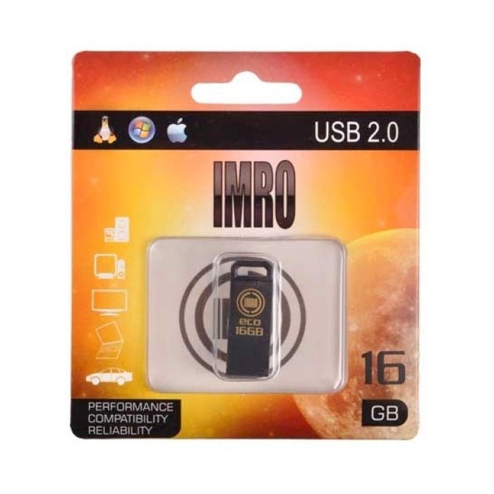 Imro pendrive 16GB USB 2.0 Black - LCDEAL
