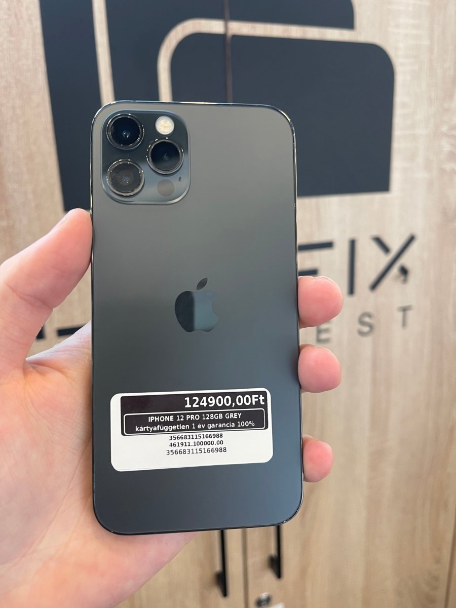 IPHONE 12 PRO 128GB GREY kártyafüggetlen 1 év garancia 100% - LCDEAL