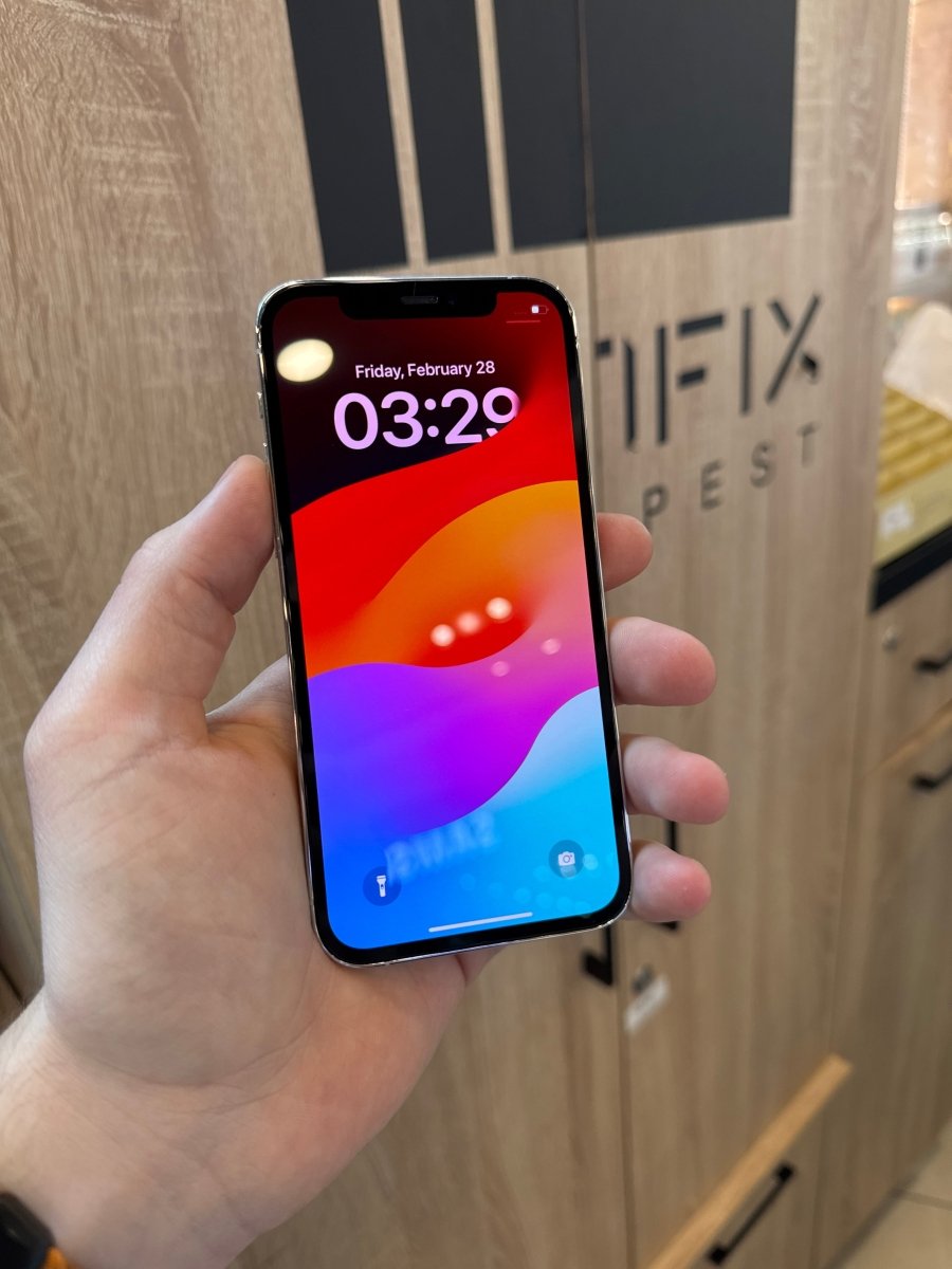 IPHONE 12 PRO 128GB WHITE kártyafüggetlen 1 év garancia 100% - LCDEAL