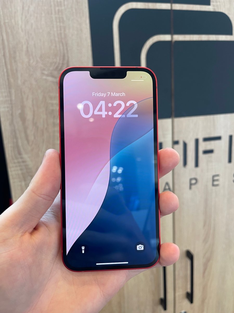IPHONE 14 128GB RED kártyafüggetlen 1 év garancia 94% - LCDEAL