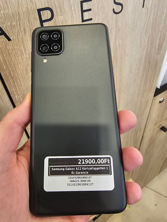 Samsung Galaxy A12 Kártyafüggetlen 1 Év Garancia