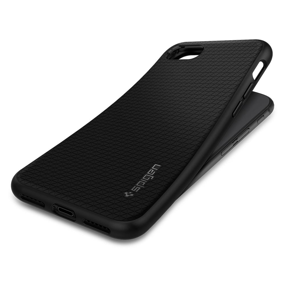 Spigen Liquid Air case for iPhone 7 / 8 / SE 2020 / SE 2022 black - LCDEAL