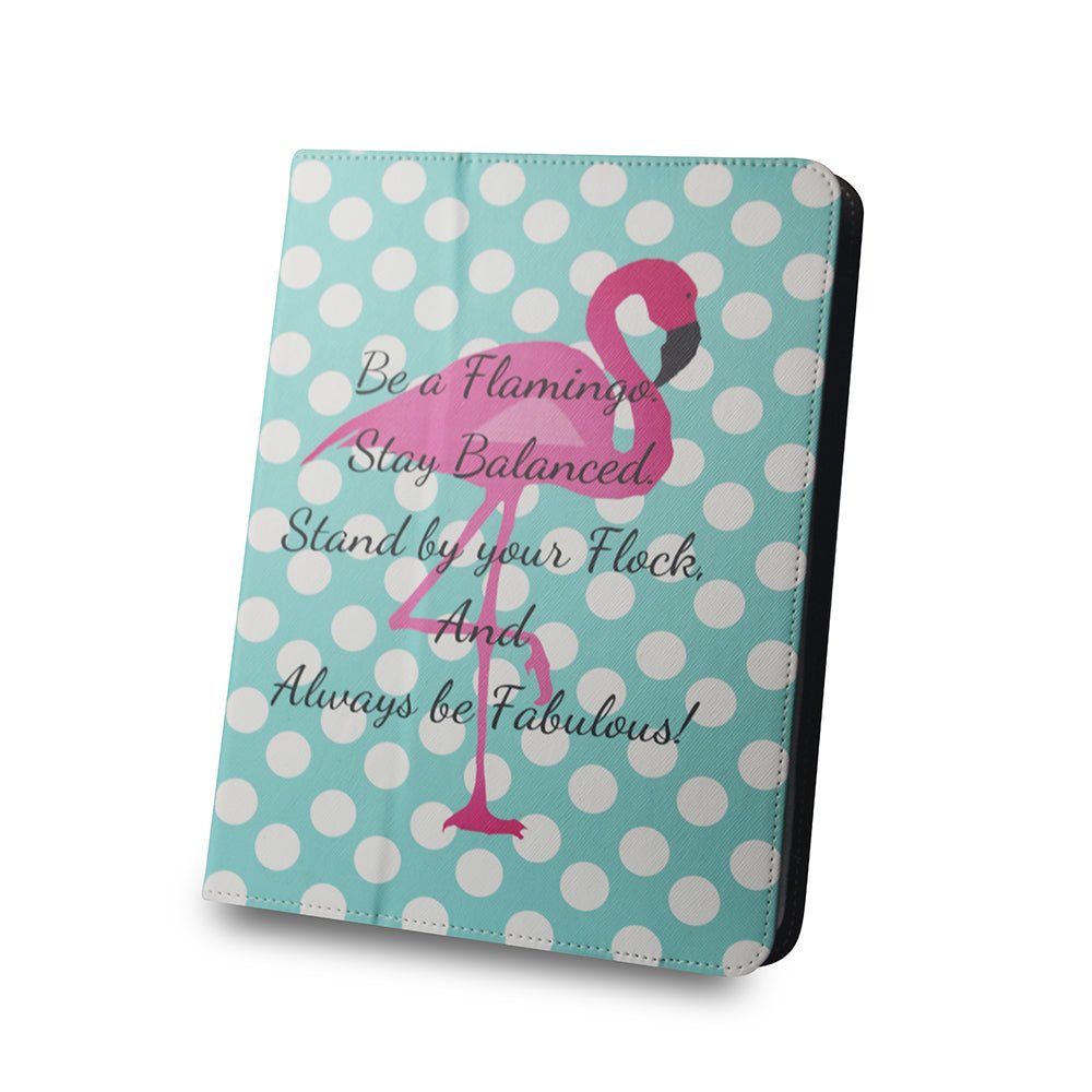 Universal case Flamingo and dots for tablet 9 - 10" - LCDEAL