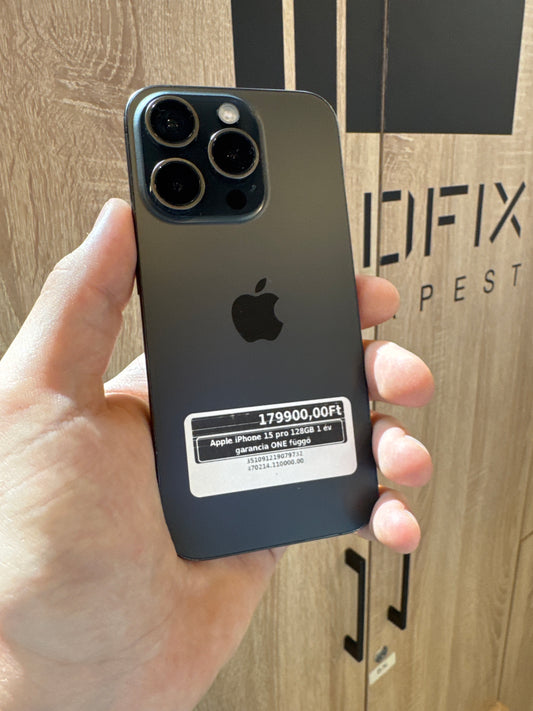 Apple iPhone 15 pro 128GB 1 év garancia kártya független