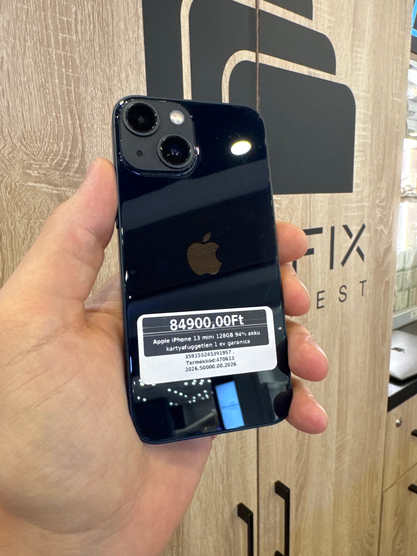 Apple iPhone 13 mini 128GB 94% akku kártyafüggetlen 1 év garanica