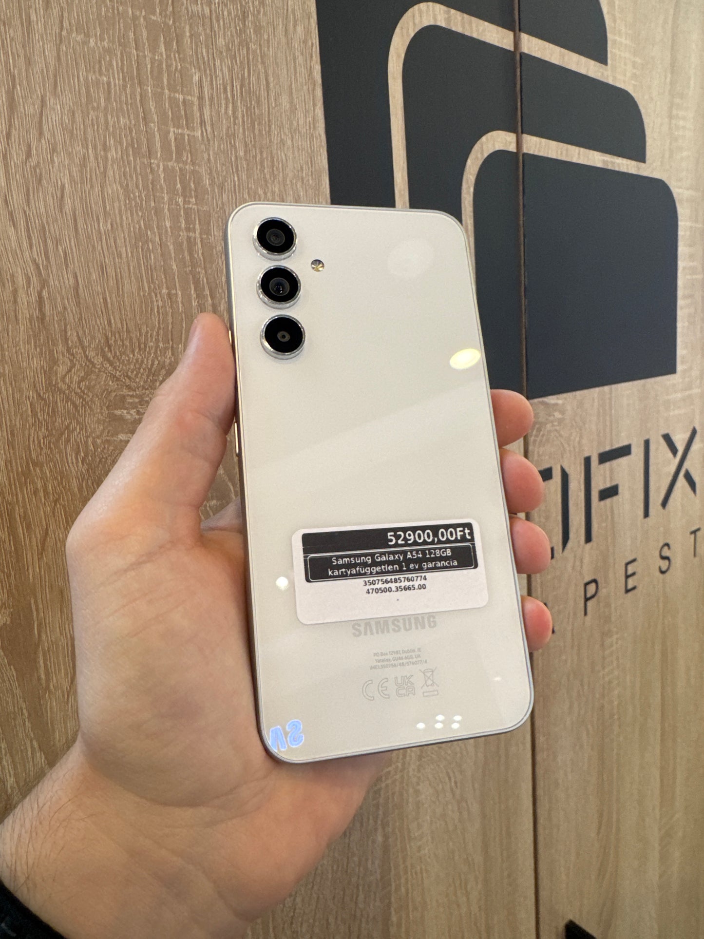 Samsung Galaxy A54 128GB kártyafüggetlen 1 év garancia