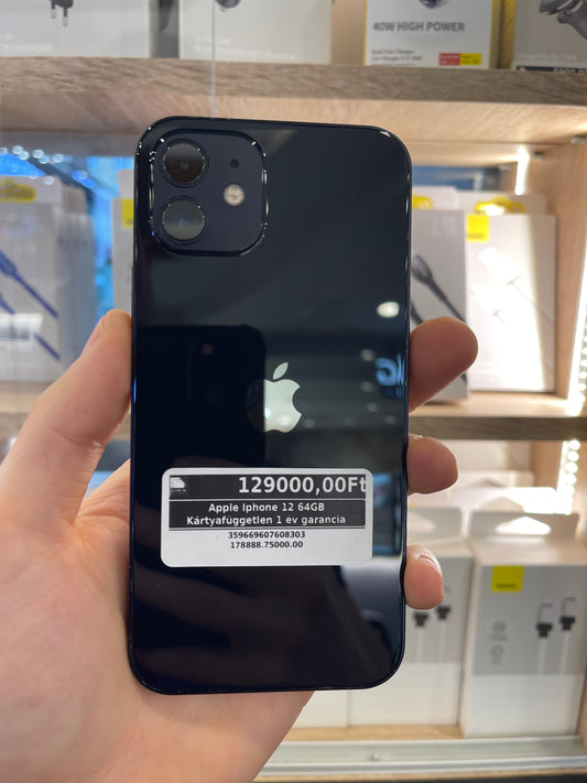 Apple iPhone 12 64GB Kártyafüggetlen 1 év garancia
