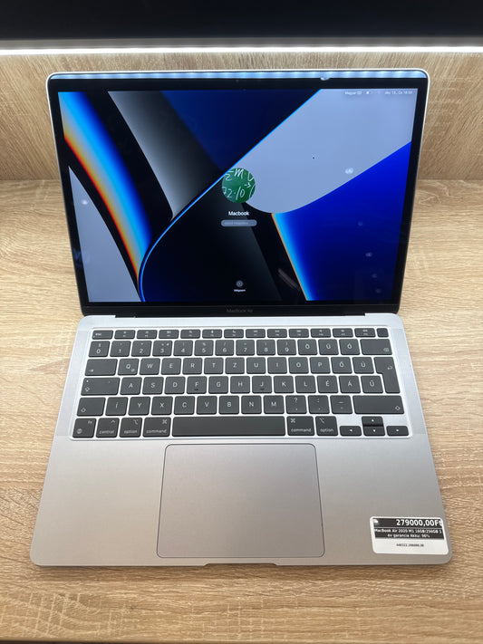 MacBook Air 2020 M1 16GB/256GB 1 év garancia Akku: 96%