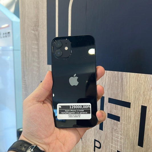 Apple iPhone 12 64GB Kártyafüggetlen 1 év garancia