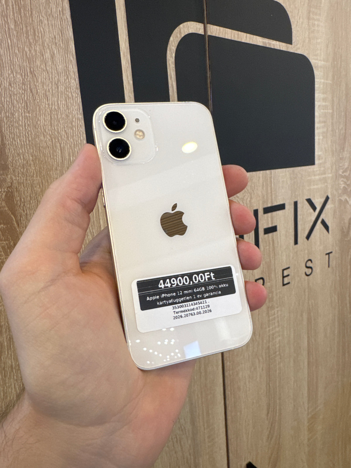 Apple iPhone 12 mini 64GB 100% akku kártyafüggetlen 1 év garancia