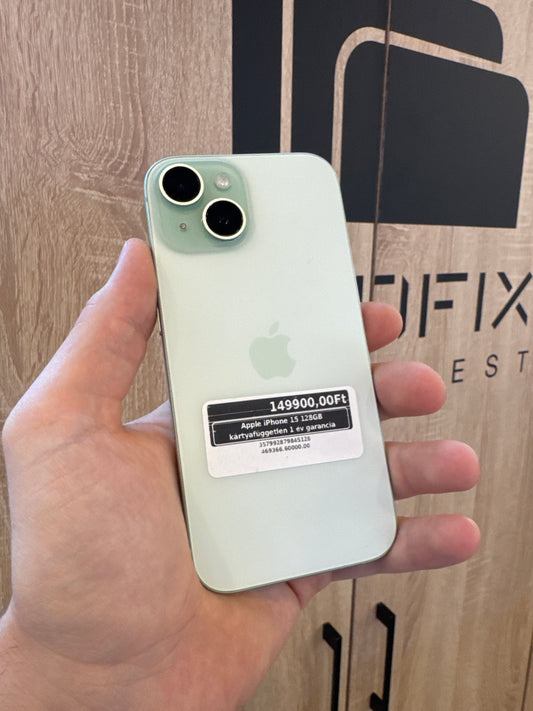 Apple iPhone 15 128GB kártyafüggetlen 1 év garancia