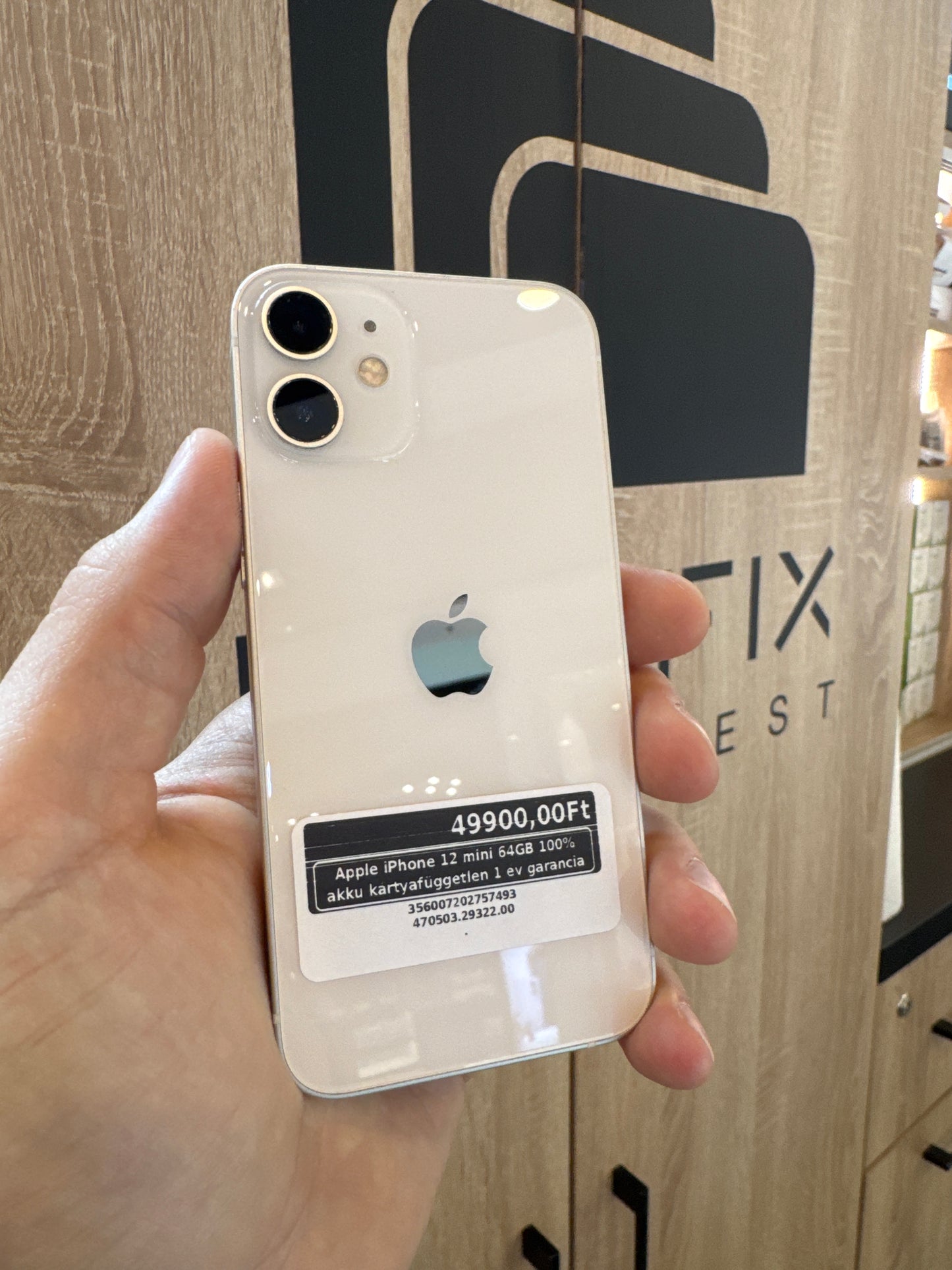 Apple iPhone 12 mini 64GB 100% akku kártyafüggetlen 1 év garancia