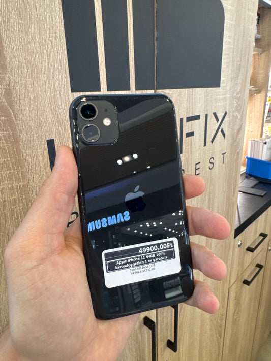 Apple iPhone 11 64GB 100% kártyafüggetlen 1 év garancia
