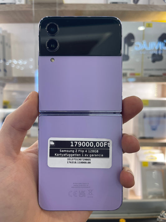 Samsung Z Flip 4 128GB Kártyafüggetlen 1 év garancia