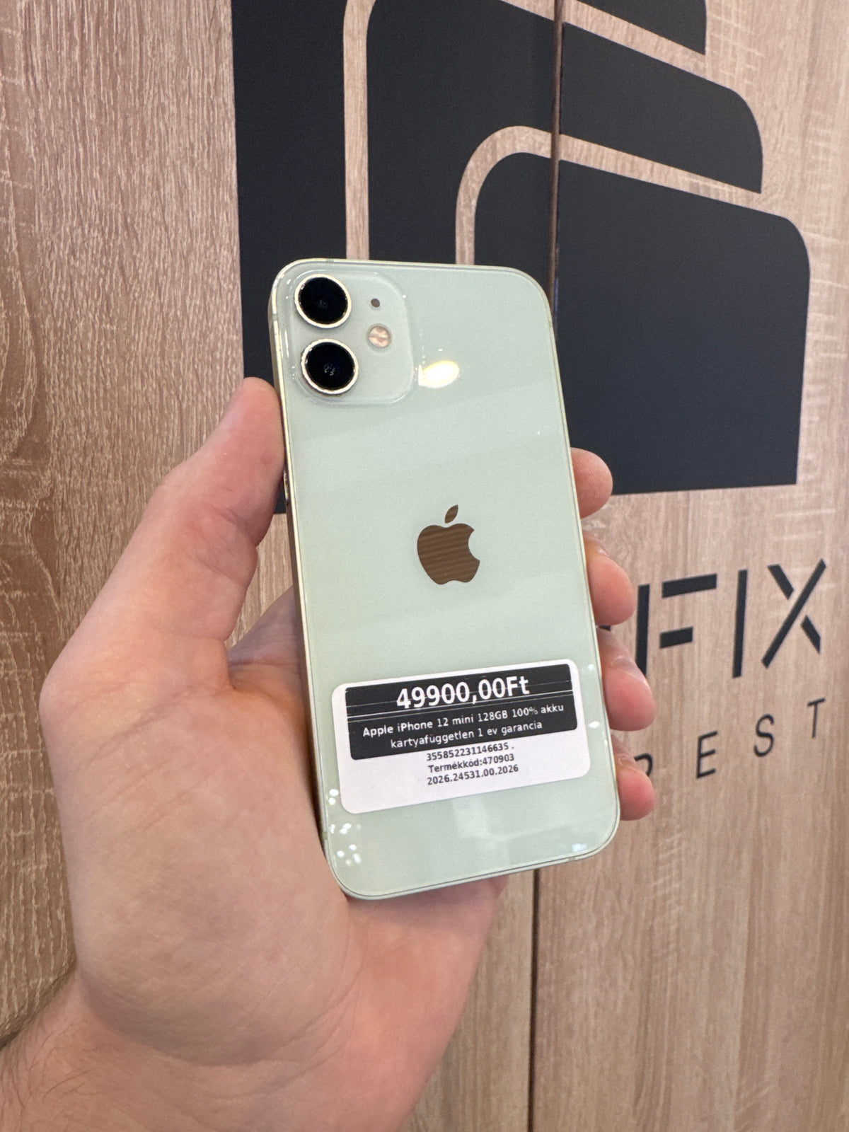 Apple iPhone 12 mini 128GB 100% akku kártyafüggetlen 1 év garancia