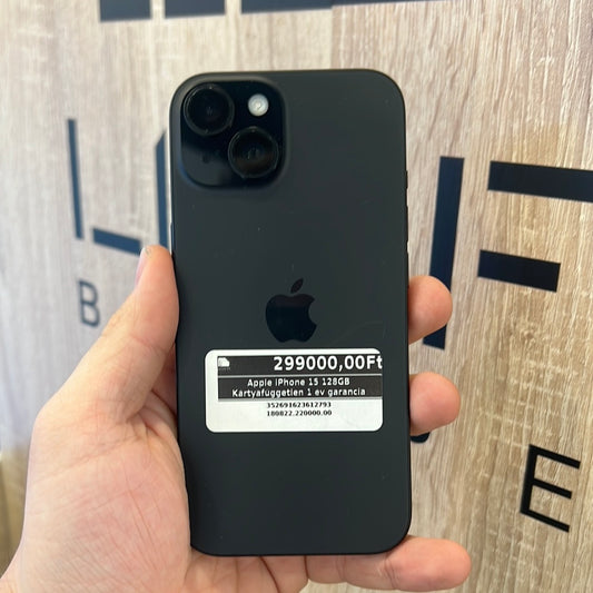 Apple iPhone 15 128GB Kártyafüggetlen 1 év garancia