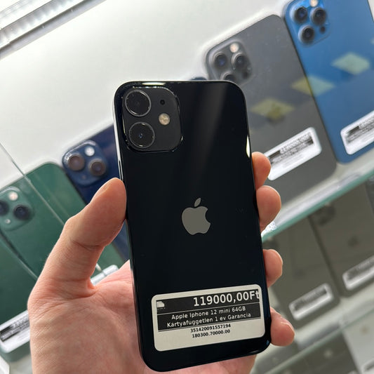 Apple Iphone 12 mini 64GB Kártyafüggetlen 1 év Garancia