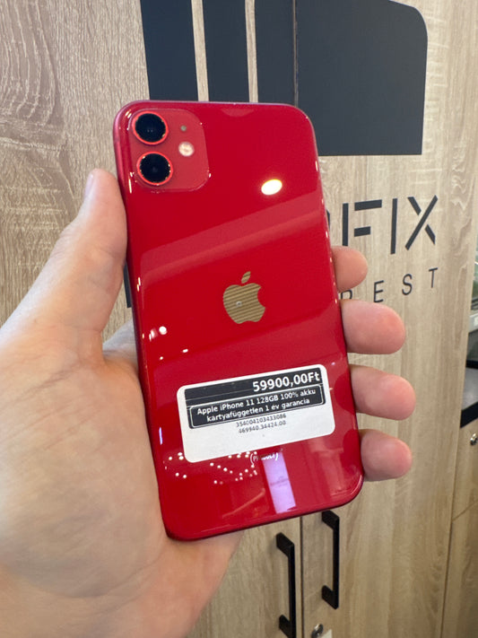 Apple iPhone 11 128GB 100% akku kártyafüggetlen 1 év garancia