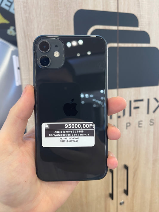 Apple Iphone 11 64GB Kártyafüggetlen 1 év garancia LCD Fix mobiltelefon szerviz