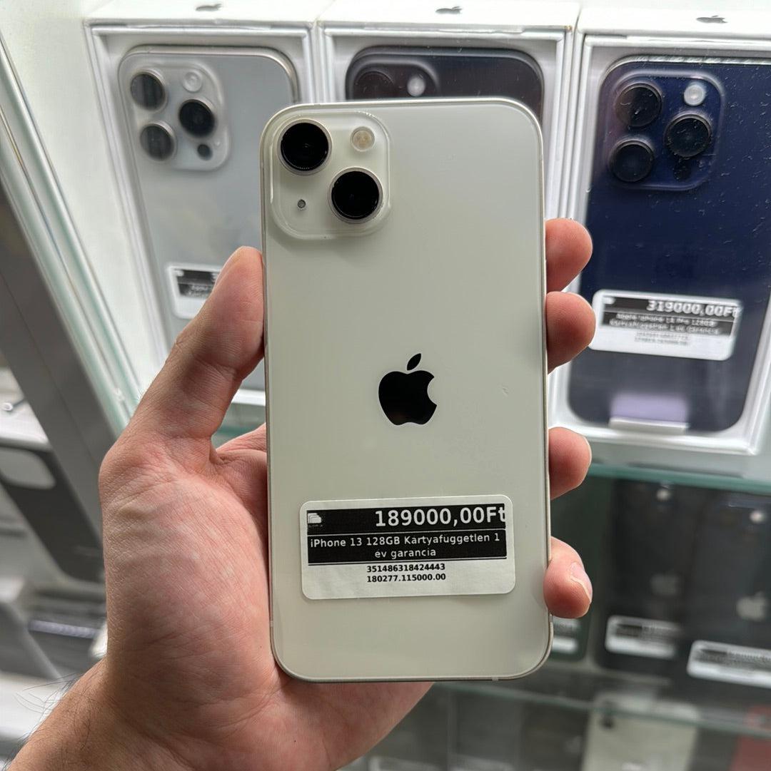 iPhone 13 128GB Kártyafüggetlen 1 év garancia