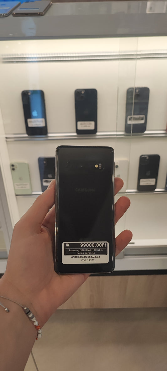 Samsung S10 Black 128 GB 6 hónap garancia