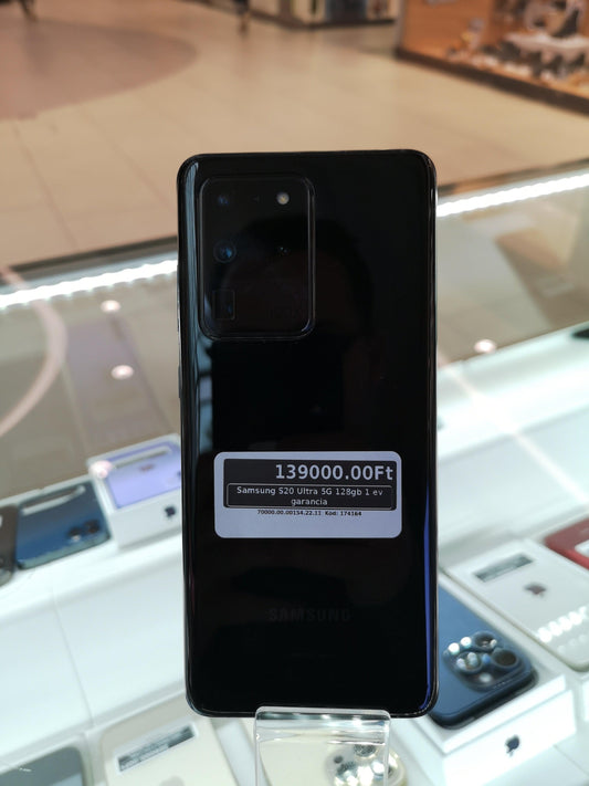 Samsung S20 Ultra 5G 128gb 1 év garancia