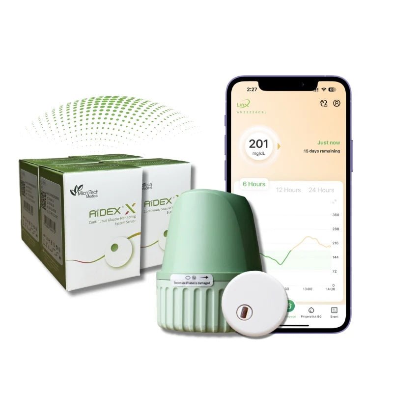 Aidex X folyamatos vércukormérő szenzor CGM a világ legkisebb érzékelője - LCDEAL