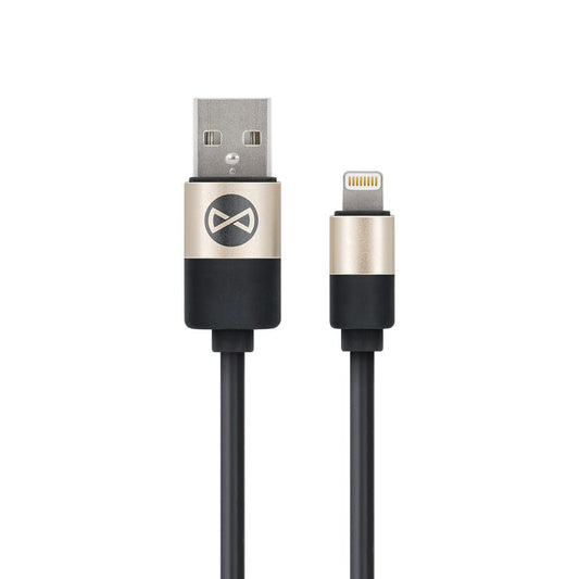 Forever Modern cable USB - Lightning 1,0 m 2A black - LCDEAL