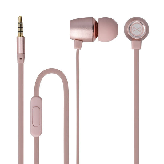 Forever wired earphones MSE - 100 jack 3,5 mm rose - gold - LCDEAL