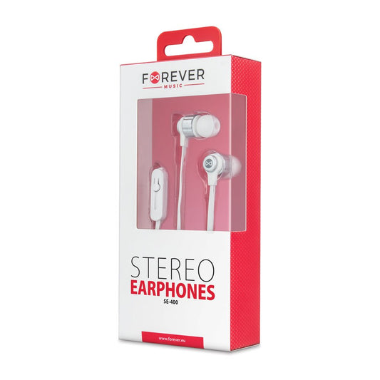 Forever wired earphones SE - 400 jack 3,5 mmwhite - LCDEAL