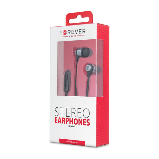 Forever wired earphones SE - 400 jack 3,5mm black - LCDEAL