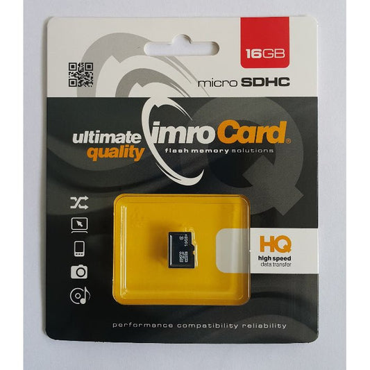 Imro memory card 16GB microSDHC cl. 6 - LCDEAL