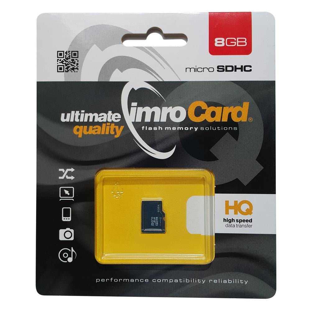 Imro memory card 8GB microSDHC cl. 4 - LCDEAL