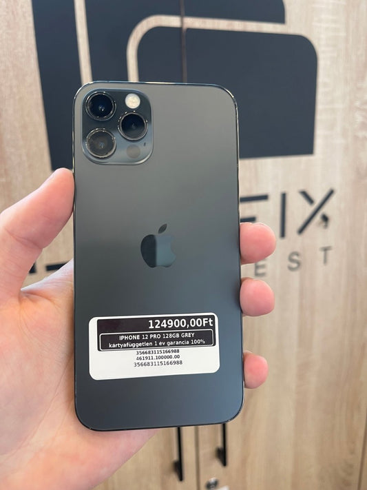 IPHONE 12 PRO 128GB GREY kártyafüggetlen 1 év garancia 100% - LCDEAL