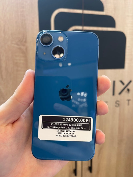 IPHONE 13 MINI 128GB BLUE kártyafüggetlen 1 év garancia 86% - LCDEAL